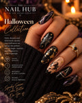 🌙 SET 3 — WITCHING HOUR Midnight black, smoky purple, nude and metallic gold.